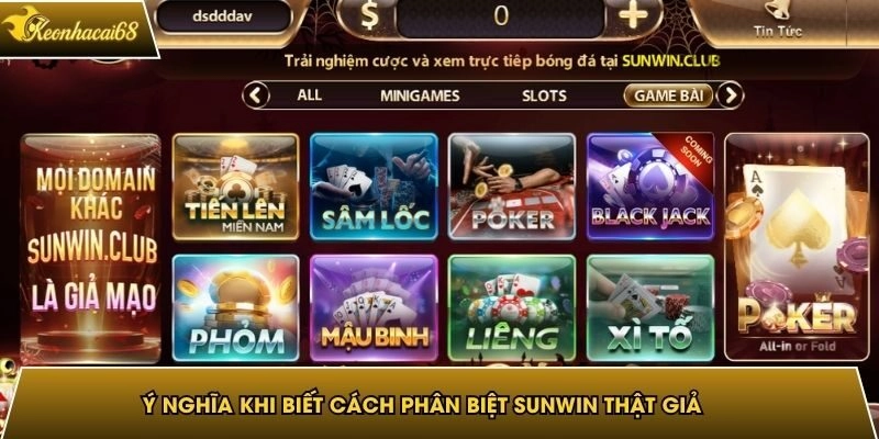 &Yacute; nghĩa khi biết c&aacute;ch ph&acirc;n biệt Sunwin thật giả